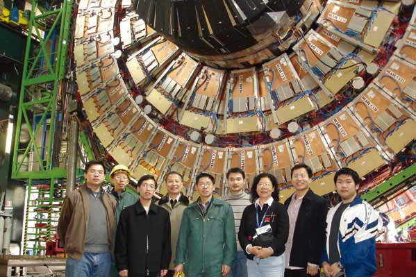 The Chinese scientists working on the CMS installation site in 2007