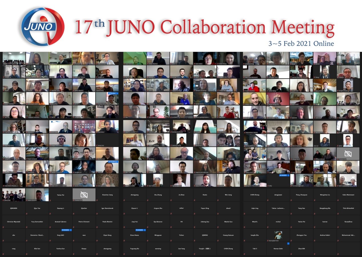 JUNO Holds 17th Collaboration Meeting Online